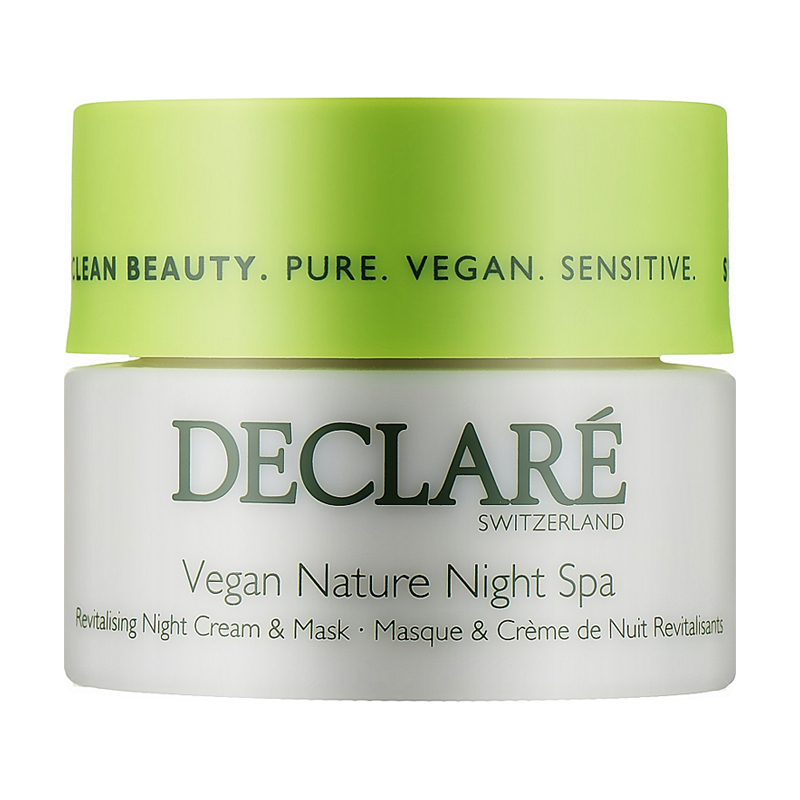 Нічний крем-маска для обличчя Declare Vegan Nature Night Spa Revitalising Night Cream &amp; Mask, 50 мл